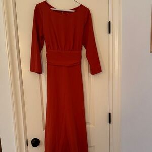 Julia Jordan Elegant Long Sleeve Dress in Red